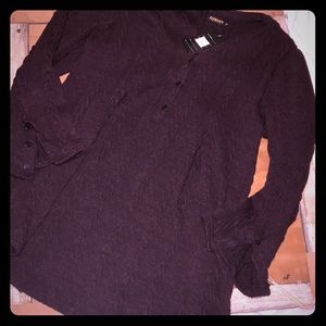 XL Button Cuff Sweater Tunic - Reborn
